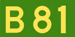 Schild der Australian Alphanumeric State Route B81