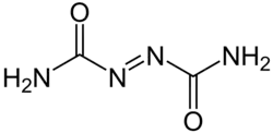 Strukturformel von Azodicarboxamid