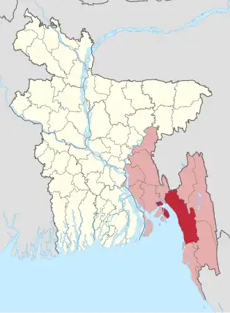 Distrikt Chittagong in Bangladesch