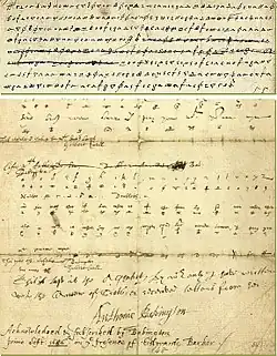 Babington-Brief, der – möglicherweise gefälschte – Brief Maria Stuarts an Anthony Babington