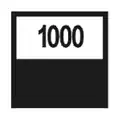 Beginn der Horizontalen: Die Zahl gibt die Länge der Horizontalen an. Hier folgt ein waagrechter Abschnitt von 1000 Metern Länge.[4]