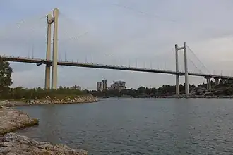 Die neue Evripos-Brücke von 1992
