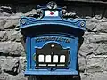 Briefkasten der Post, Nachbildung der Kaiserlichen Post, bei der ev. Stadtkirche