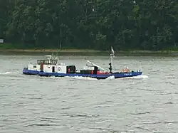 Bunkerboot auf dem Rhein