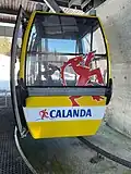 Gondel oberhalb Laax/Falera