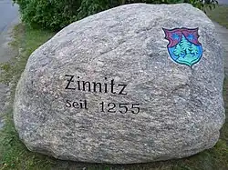Wappenstein von Zinnitz