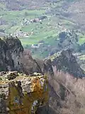 Blick vom Cap de la Pène ins Tal der Lez