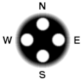 B.15 Gefahrenstellen Nord: Q Ost: &nbsp; Q(3)10s Süd: &nbsp; Q(6)+LFl.15s West: Q(9)15s
