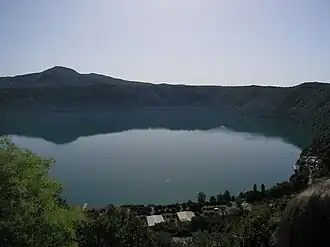 See in der Dämmerung