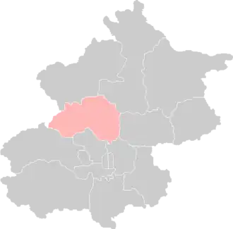 Lage von Changping in Peking