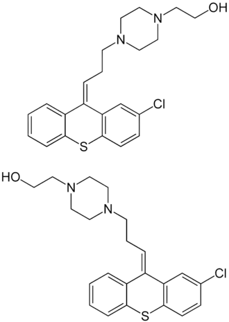 Strukturformel von Clopenthixol