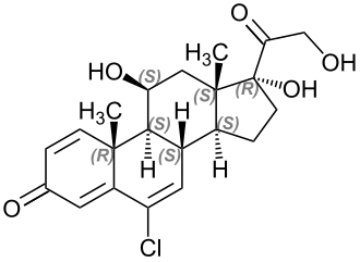 Strukturformel Cloprednol