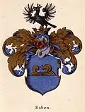 Wappen der Raben in Danmarks Adels Aarbog 1896