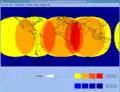 Netzabdeckung der geostationären Satelliten (GEOSAR)