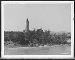 Crown Point Leuchtturm, Lake Champlain, N.Y. circa 1907.