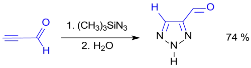 1,2,3-Trialzole durch Cycloaddition von Azid an Propinal