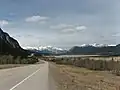 Highway 11 vor Beginn des Banff Nationalparks