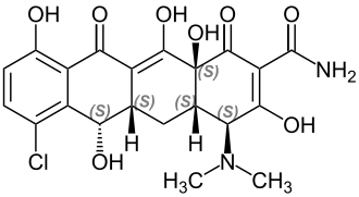 Strukturformel Demeclocyclin