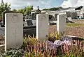 Britische Soldatengräber auf dem Kommunalfriedhof