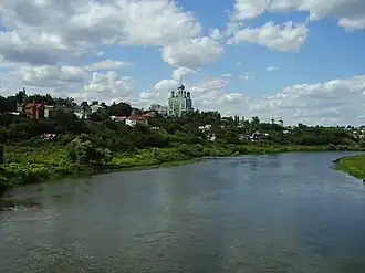 Blick auf die Bystraja Sosna und die Altstadt