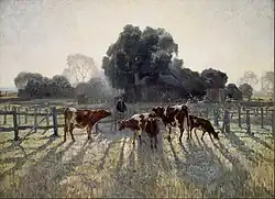 Spring Frost (1919), Freilichtmalerei von Elioth Gruner