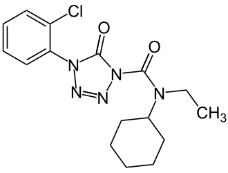 Strukturformel Fentrazamid