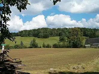 Blick zur Funkenburg bei Wehrsdorf