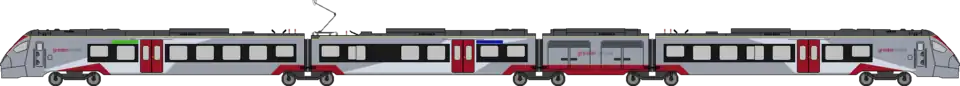 Vierteiliger Triebzug der Baureihe 745