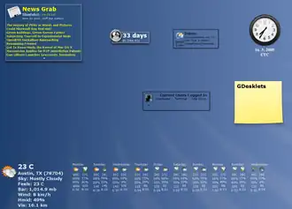 Desktop mit gDesklets