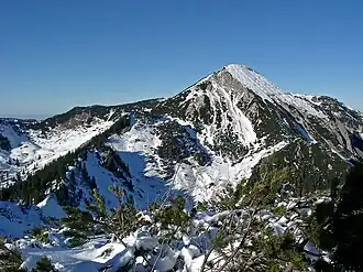 Geigelstein von Süden, gesehen vom Breitenstein