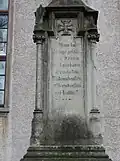 Schriftteil des Kriegerdenkmals