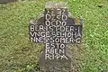 Einfaches Grabkreuz