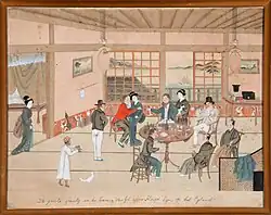Originele prent ligt in museum Volkenkunde te Leiden