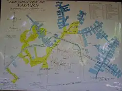 Plan der Grotten