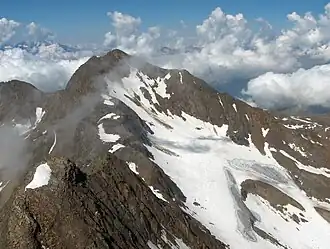 Texelspitze von Roteck gesehen