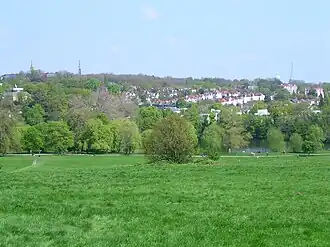 Blick auf Highgate aus Richtung Hampstead Heath