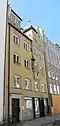 Altmünchner Bürgerhaus in der Hartmannstraße 1, etwa 17. Jahrhundert, Fassade 1893 von Oscar Strelin historisiert.