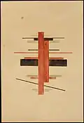 Ilya Chashnik, Suprematische Komposition, Öl auf Leinwand, 1920