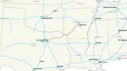 Streckenverlauf der Interstate 30