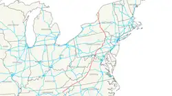Streckenverlauf der Interstate 81
