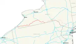 Streckenverlauf der Interstate 86
