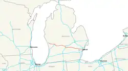 Streckenverlauf der Interstate 96