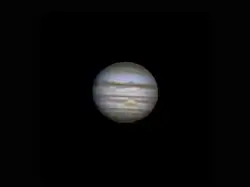 Bild vom Jupiter mit einem Amateurteleskop