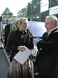 Alex Becker bei einer Live-Übertragung vom „Lüttringhauser Frühling“ in Remscheid
