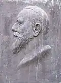 Porträt Heinrich Curschmann, Grabmal Curschmann auf dem Südfriedhof in Leipzig