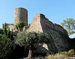 Das Château, 12.&nbsp;Jh. (von&nbsp;SW)
