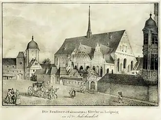 17.&nbsp;Jahrhundert Eingang zum Botanischen Garten