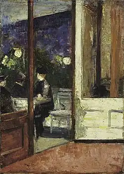 Café Bauer, 1889, Öl auf Leinwand, 35&nbsp;×&nbsp;25&nbsp;cm