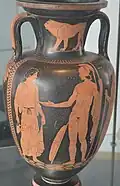 Amphora im Museum Lecce, Vorderseite