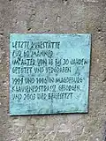 Gedenktafel am Gemeinschaftsgrab
